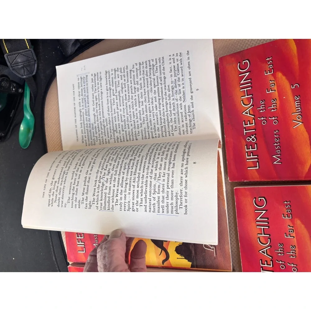 DeVorss Life and Teaching of the Masters of the Far East Set 5 Vol damage